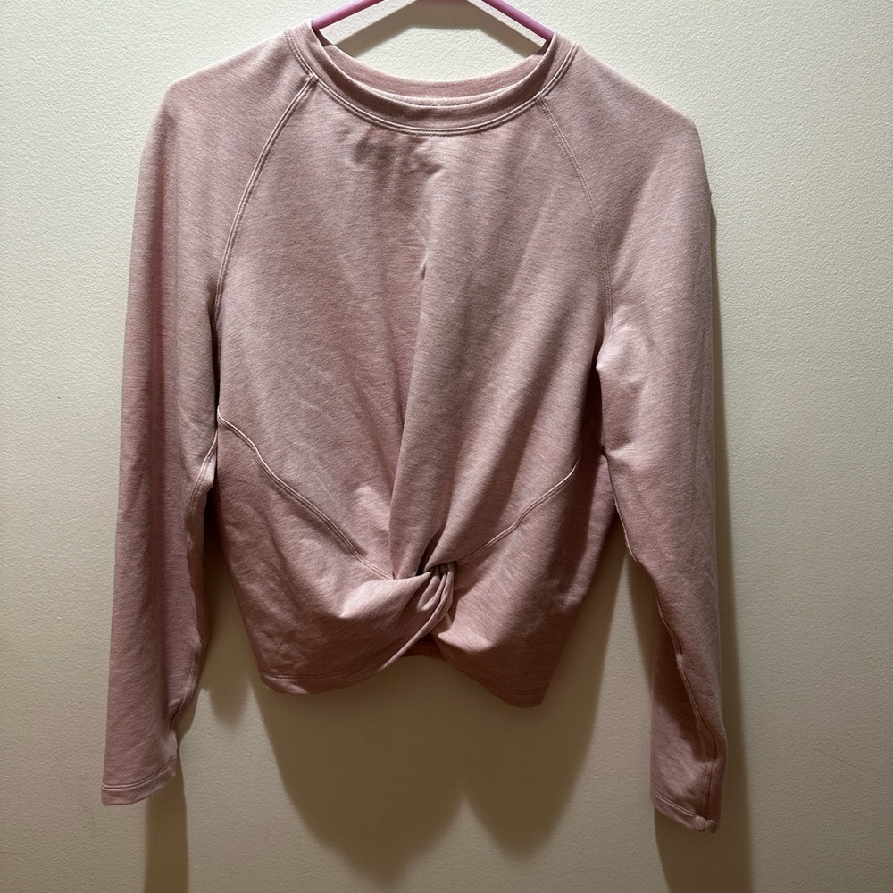Pink crew neck sweatshirt
